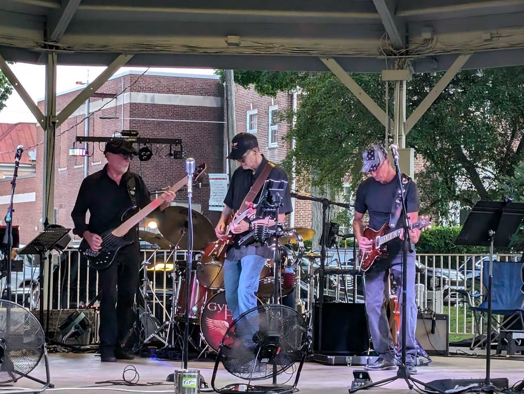 Gypsy Heart's Bill Miller (left) and Mike Camp (center) and Dave Krasinski (right) in Corry, PA